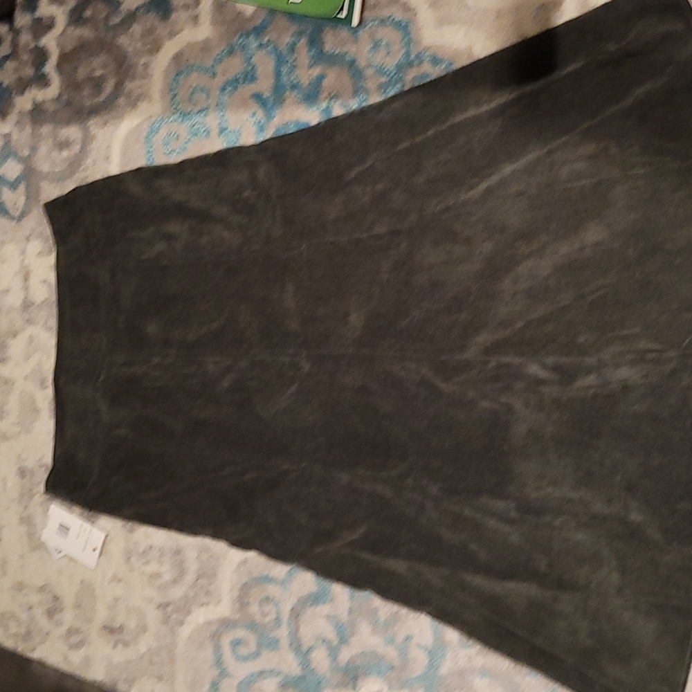 Army green skirt
